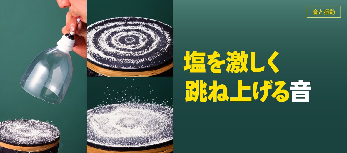 音と振動 塩を激しく跳ね上げる音 自由研究におすすめ 家庭でできる科学実験シリーズ 試してフシギ Ngkサイエンスサイト 日本ガイシ株式会社