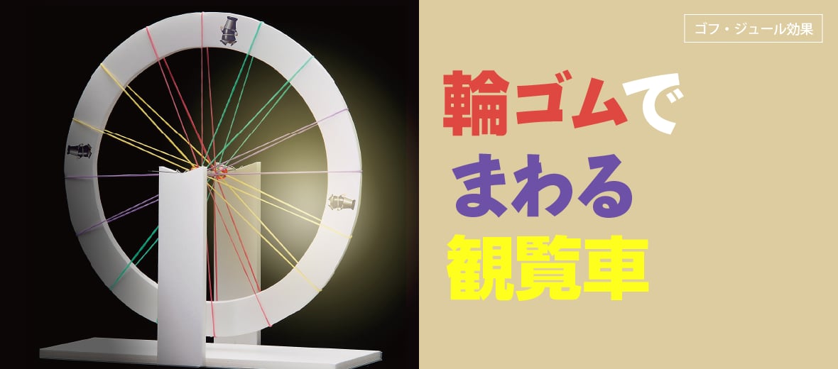 輪ゴムでまわる観覧車 自由研究におすすめ 家庭でできる科学実験シリーズ 試してフシギ Ngkサイエンスサイト 日本ガイシ株式会社