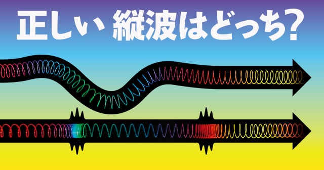 縦波・横波】正しい縦波はどっち? ｜ 自由研究におすすめ！家庭