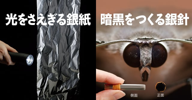 金属光沢 光をさえぎる銀紙 暗黒をつくる銀針 自由研究におすすめ 家庭でできる科学実験シリーズ 試してフシギ Ngkサイエンスサイト 日本ガイシ株式会社