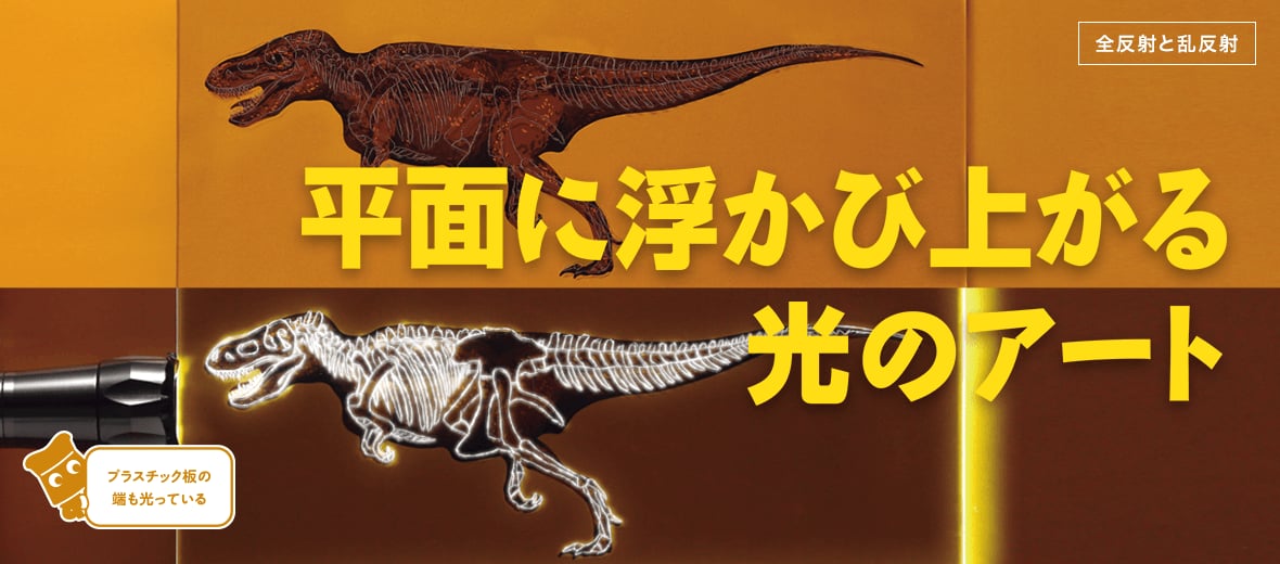 平面に浮かび上がる光のアート